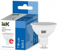 Светодиодная лампа IEK ECO MR16 софит 7Вт 230В 6500К GU5.3 LLE-MR16-7-230-65-GU5